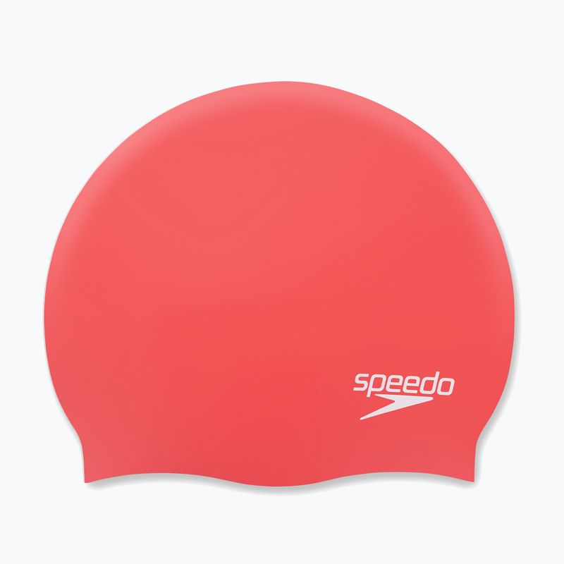 Plavecká čepice Speedo Plain Moulded Silicone červená 68-70984 4