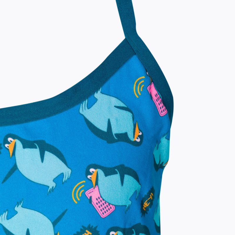Speedo Flipper Phone Celoplošné dětské jednodílné plavky modré 68-12846 3
