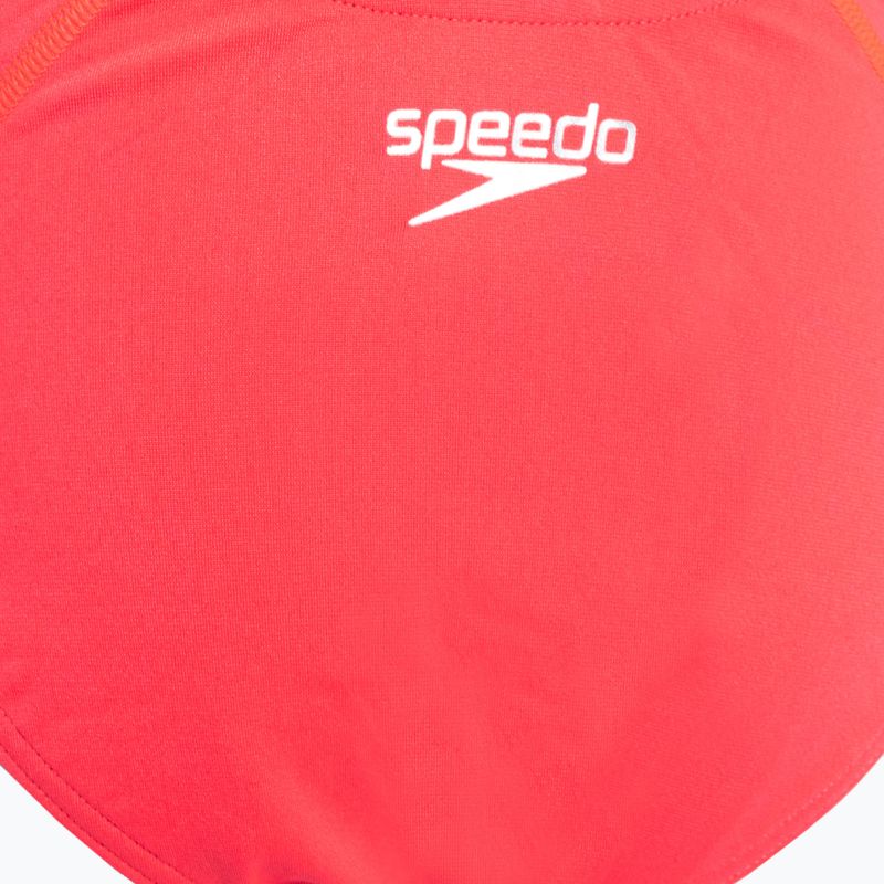 Speedo Lane Line Back Solid pink 68-13441 dětské jednodílné plavky 3