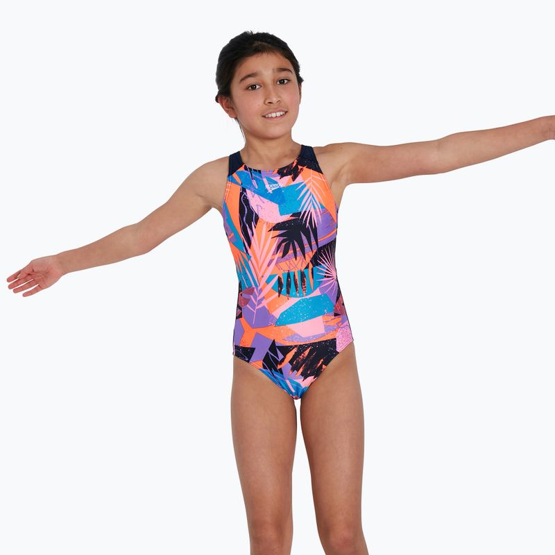 Speedo Allover Pulseback dětské jednodílné plavky barva 68-12676 6