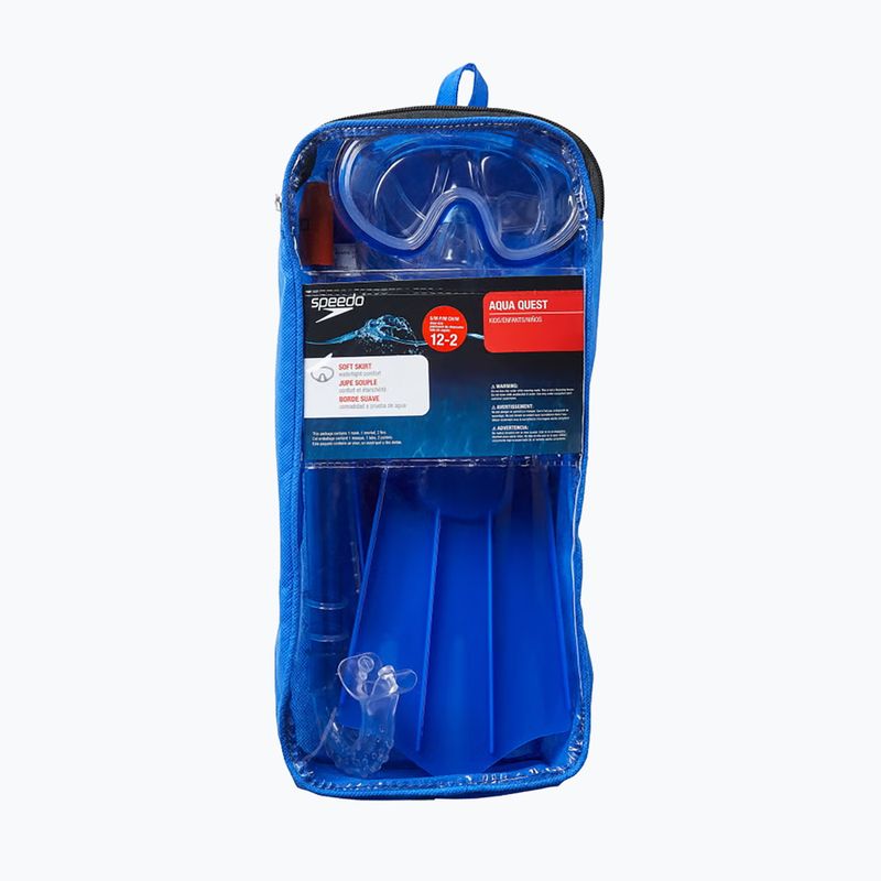 Dětská sada na šnorchlování Speedo Aqua Quest Set blue oceans 2