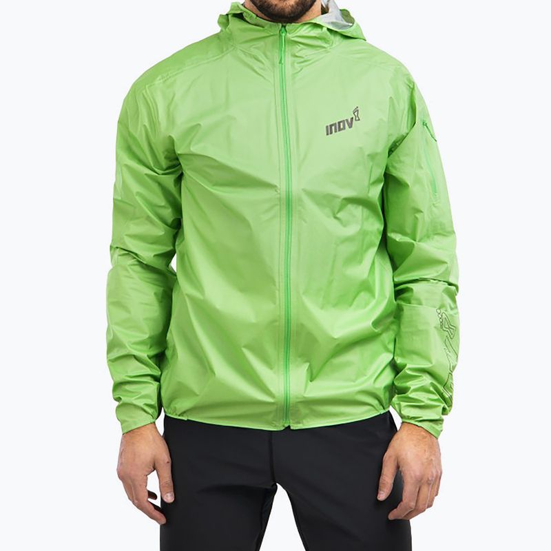 Pánská běžecká bunda Inov-8 Raceshell Pro FZ green