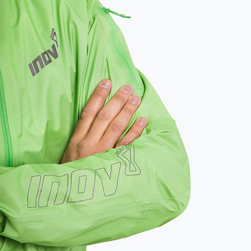 Pánská běžecká bunda Inov-8 Raceshell Pro FZ green 5