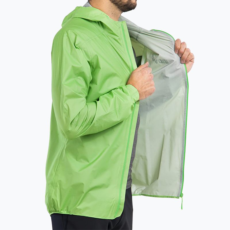 Pánská běžecká bunda Inov-8 Raceshell Pro FZ green 8
