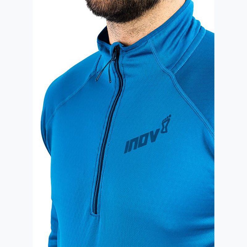 Pánská běžecká mikina Inov-8 Venturelite Mid Half Zip blue 3