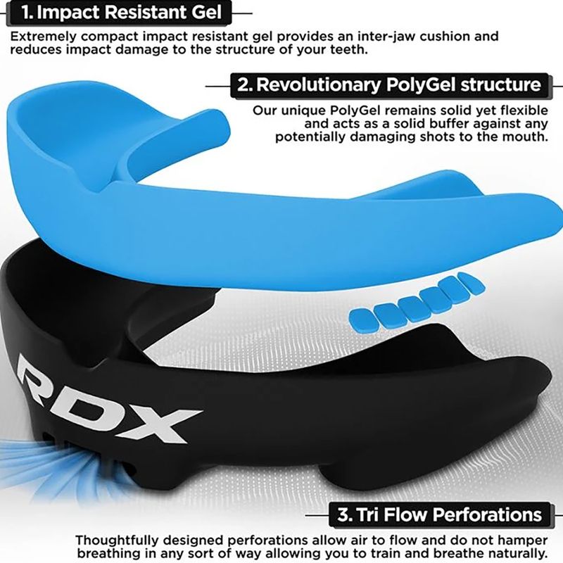 Dětský chránič dásní RDX Mouth Junior blue 2