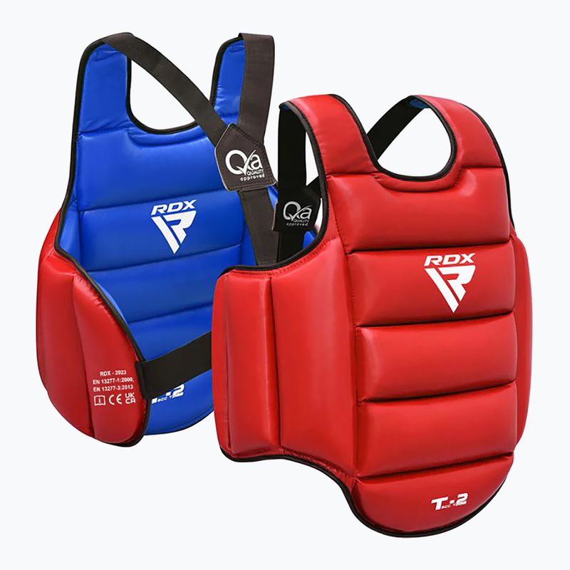 Chránič hrudi RDX SCC-T2 Karate Chest Guard red/blue 4