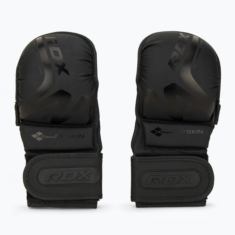 Grapplingové rukavice RDX T15 Noir Hybrid matte black 2