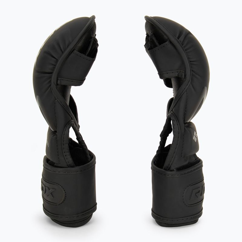 Grapplingové rukavice RDX T15 Noir Hybrid matte black 4