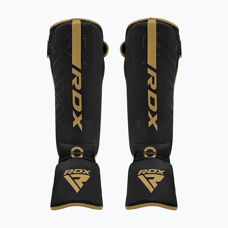 Chrániče holení  RDX F6 Shin Instep matte golden 2