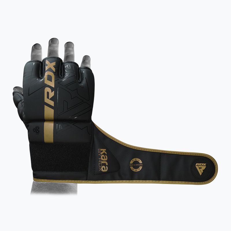 Boxerské rukavice Grappling RDX F6 gold 4