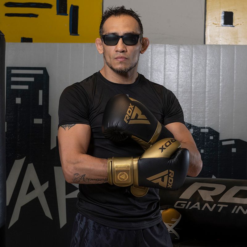 Boxerské rukavice  RDX K1 Mark Pro Fight Boxing golden 10