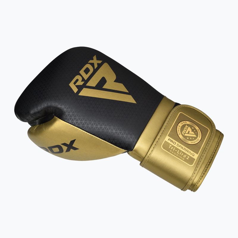 Boxerské rukavice  RDX L2 Mark Pro Sparring Boxing Hook & Loop golden 3