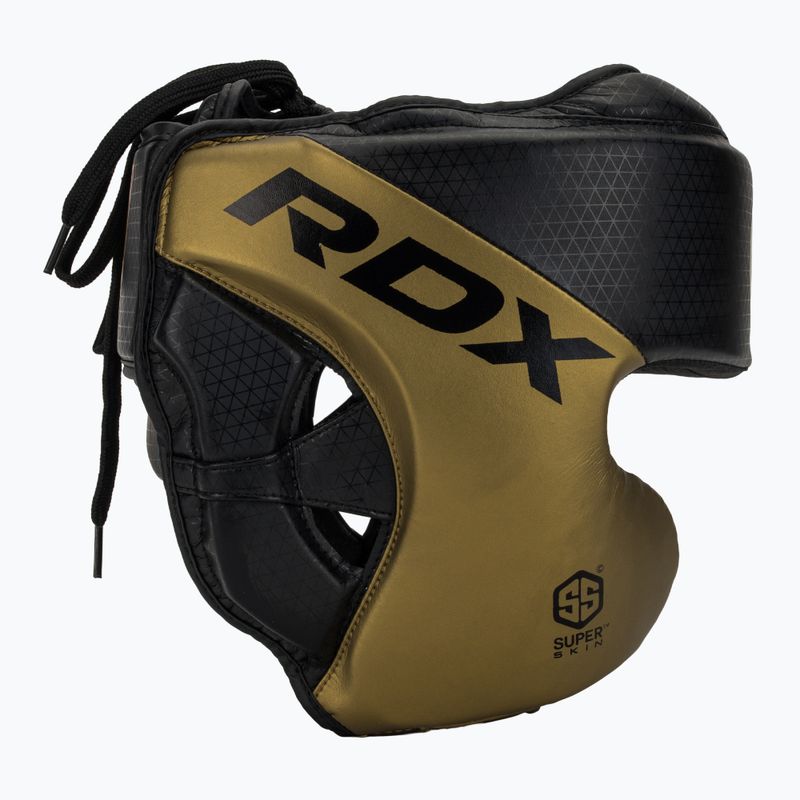Boxerská přilba RDX L1 Mark Pro Cheek Training Head Guard golden 2