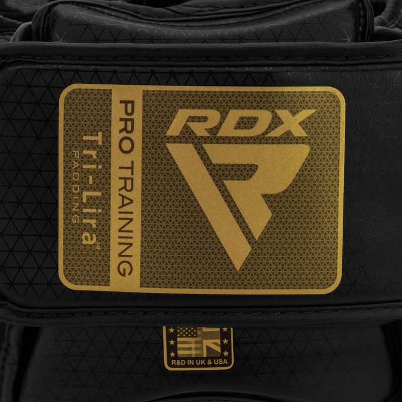 Boxerská přilba RDX L1 Mark Pro Cheek Training Head Guard golden 5