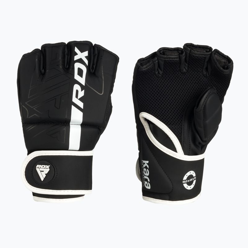 Grapplingové rukavice RDX F6 černo-bílé GGR-F6MW