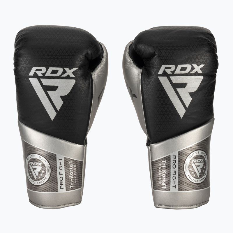 Boxerské rukavice RDX K1 Mark Pro Fight Boxing silver 2