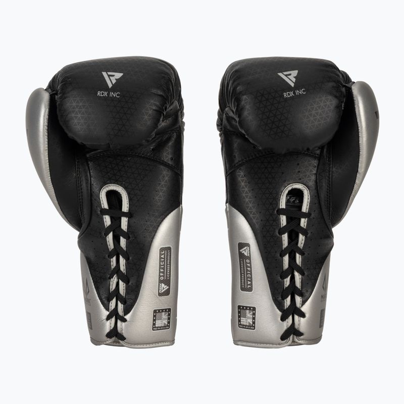 Boxerské rukavice RDX K1 Mark Pro Fight Boxing silver 3