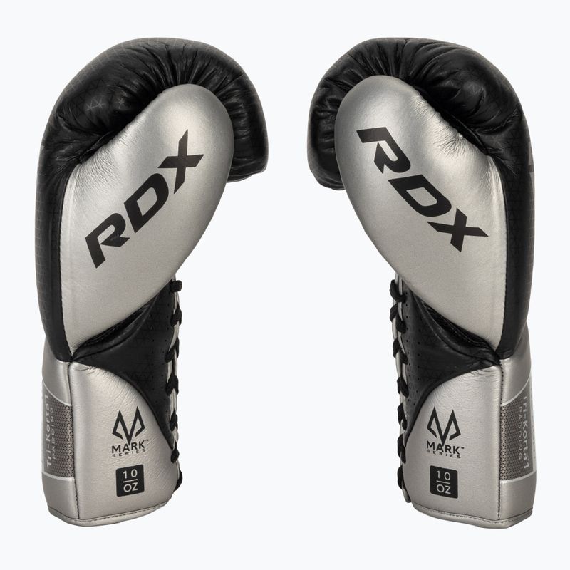 Boxerské rukavice RDX K1 Mark Pro Fight Boxing silver 4