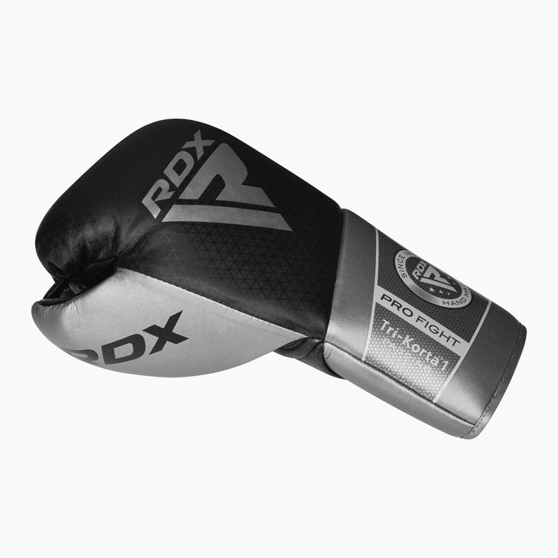 Boxerské rukavice  RDX K1 Mark Pro Fight Boxing silver 3