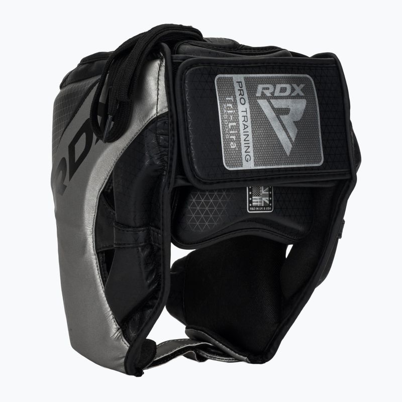 Boxerská přilba RDX L1 Mark Pro Cheek Boxing Training Head Guard silver 3