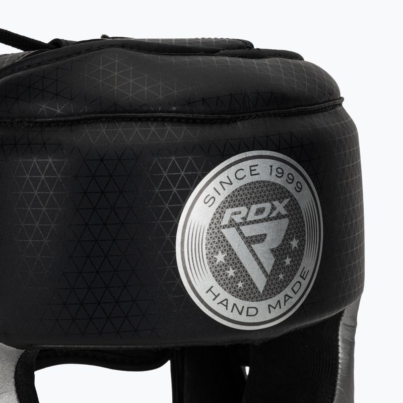 Boxerská přilba RDX L1 Mark Pro Cheek Boxing Training Head Guard silver 4