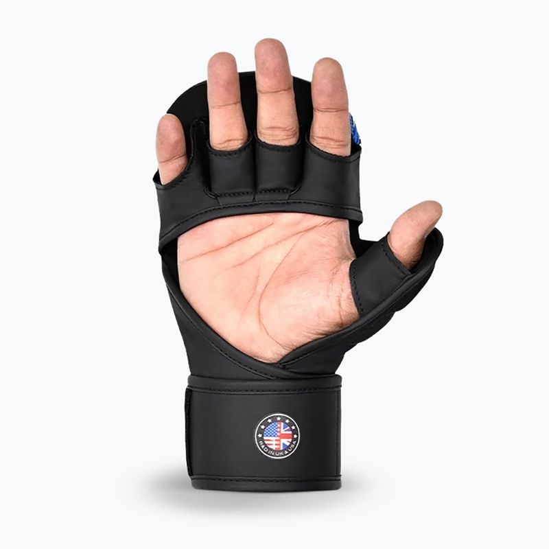 MMA rukavice RDX Grappling Shooter New Aura F17 black/blue 3