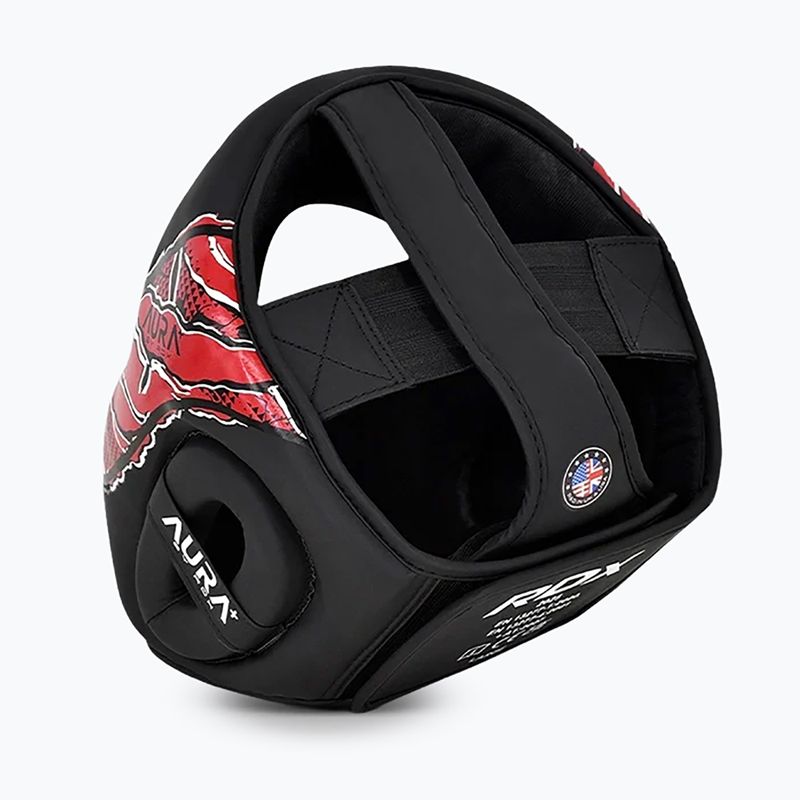 Boxerská helma RDX New Aura F17 Head black/red 4