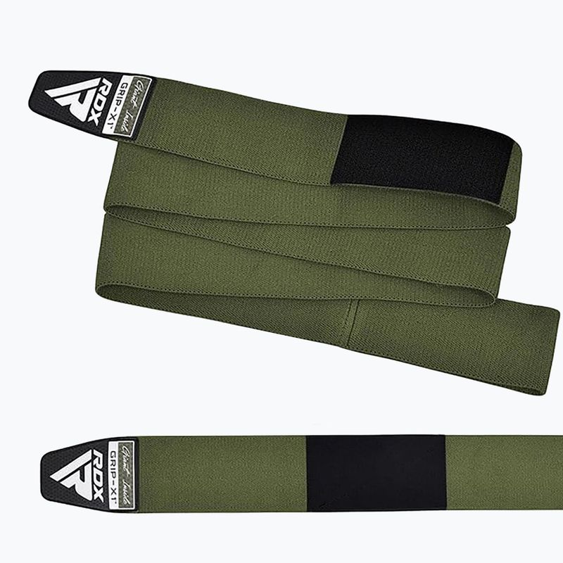 Bandáže na kolena RDX Compression Elasticated Knee Wrap army green 3