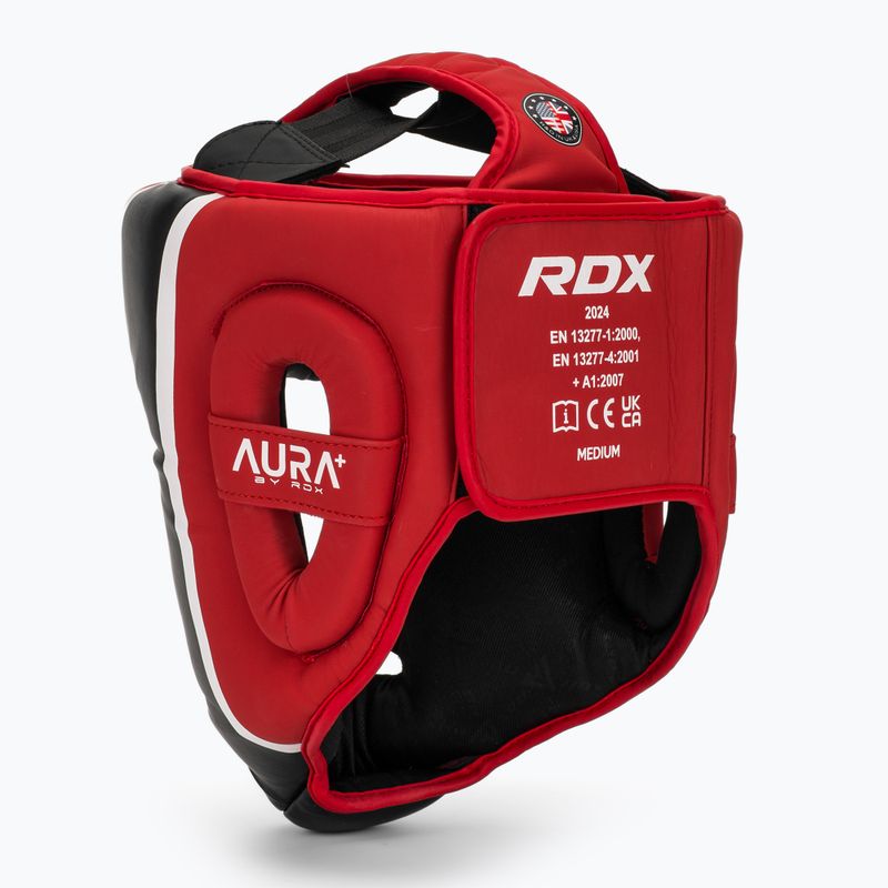 Boxerská přilba RDX Head Guard Aura Plus T-17 red 3