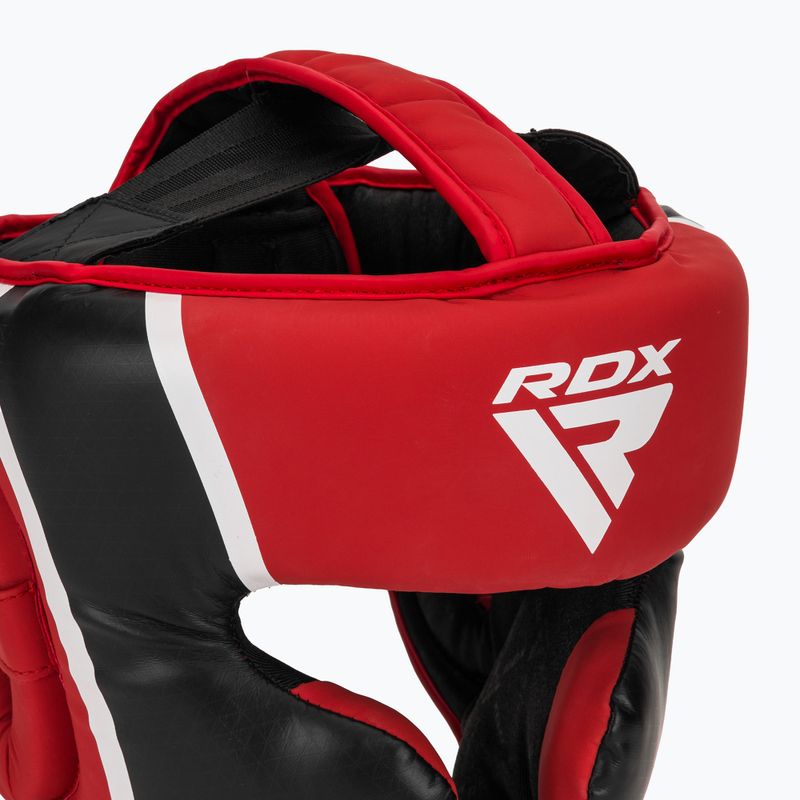 Boxerská přilba RDX Head Guard Aura Plus T-17 red 4