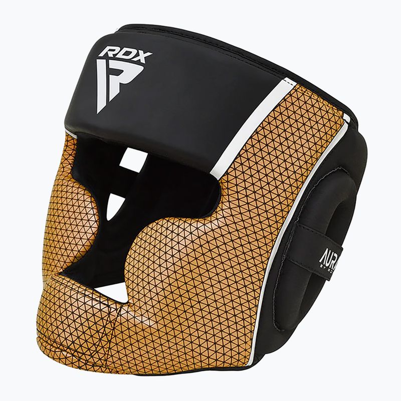 Boxerská přilba RDX Head Guard Aura Plus T-17 golden 2