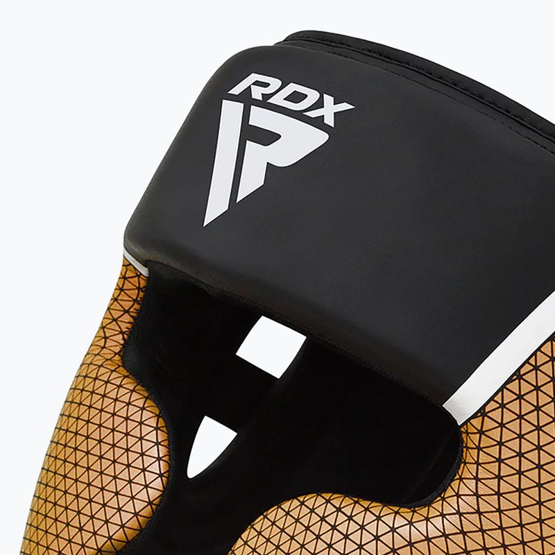 Boxerská přilba RDX Head Guard Aura Plus T-17 golden 4