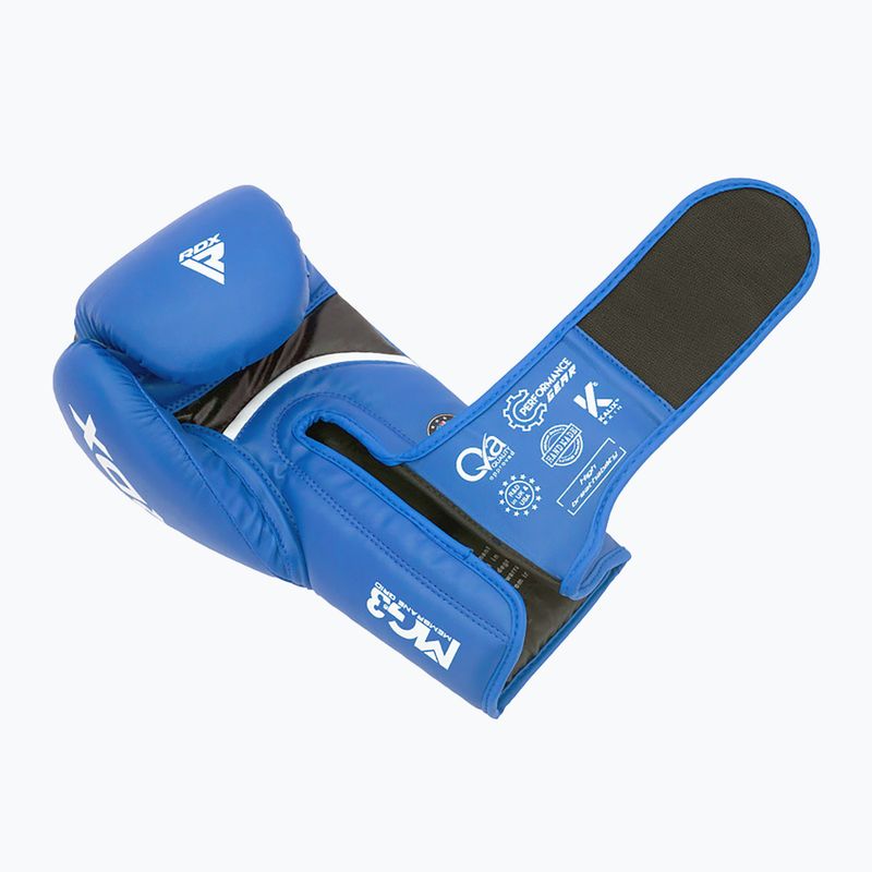 Boxerské rukavice  RDX Boxing Aura Plus T-17 blue 5