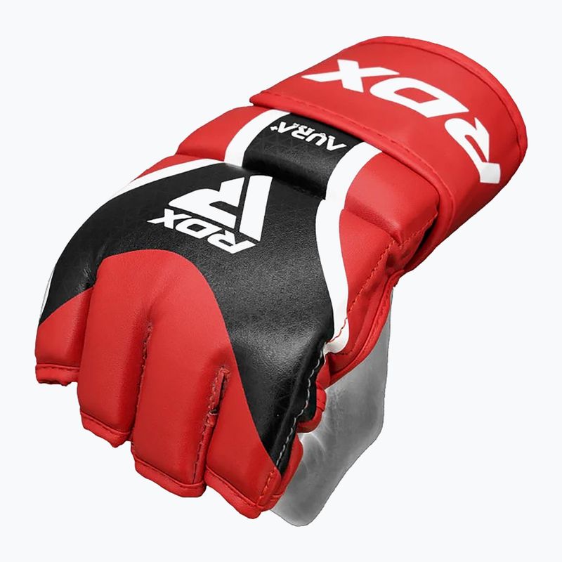 Grapplingové rukavice  RDX Grappling Aura Plus T-17 red 4