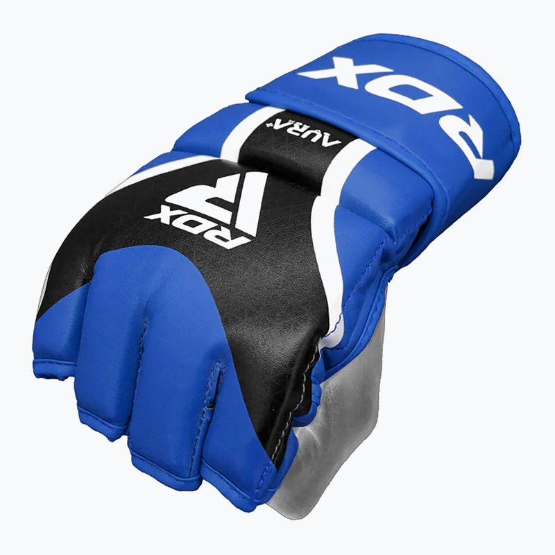 Grapplingové rukavice  RDX Grappling Aura Plus T-17 blue 4