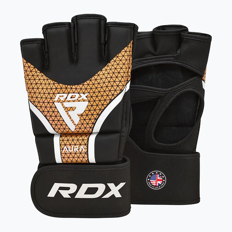 Grapplingové rukavice RDX Grappling Aura Plus T-17 golden