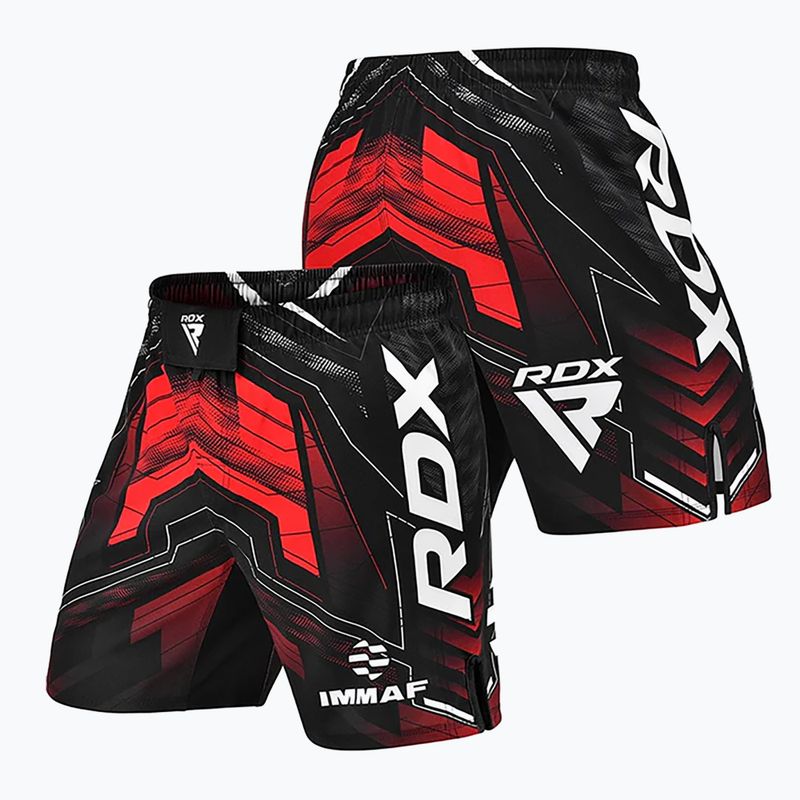 Pánské tréninkové šortky RDX IMMAF Approved MMA Fight & Training red 5
