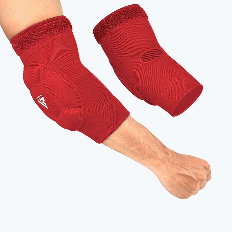 Chrániče loktů RDX Hosiery Elbow Foam red/white 4