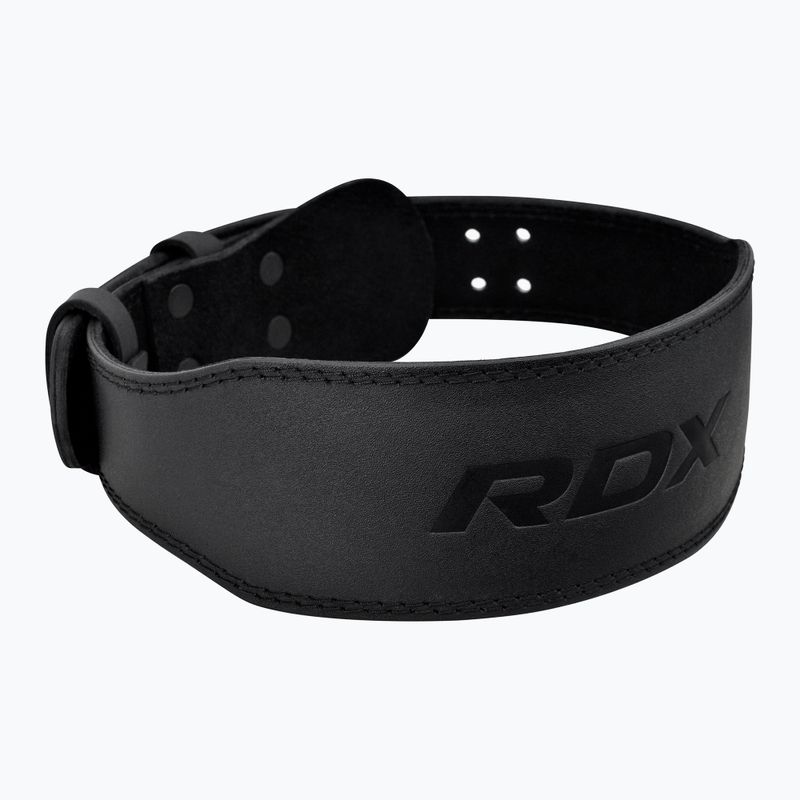 Vzpěračský opasek RDX Belt 4" Leather black 3