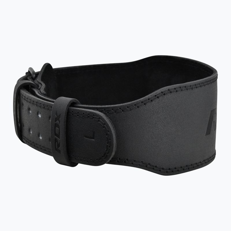 Vzpěračský opasek RDX Belt 4" Leather black 4