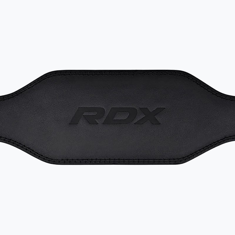 Vzpěračský opasek RDX  6" Leather black 3