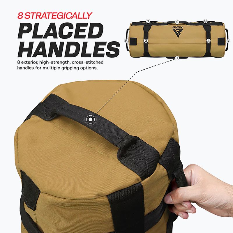 Tréninkový pytel  RDX Fitness Sand khaki 9