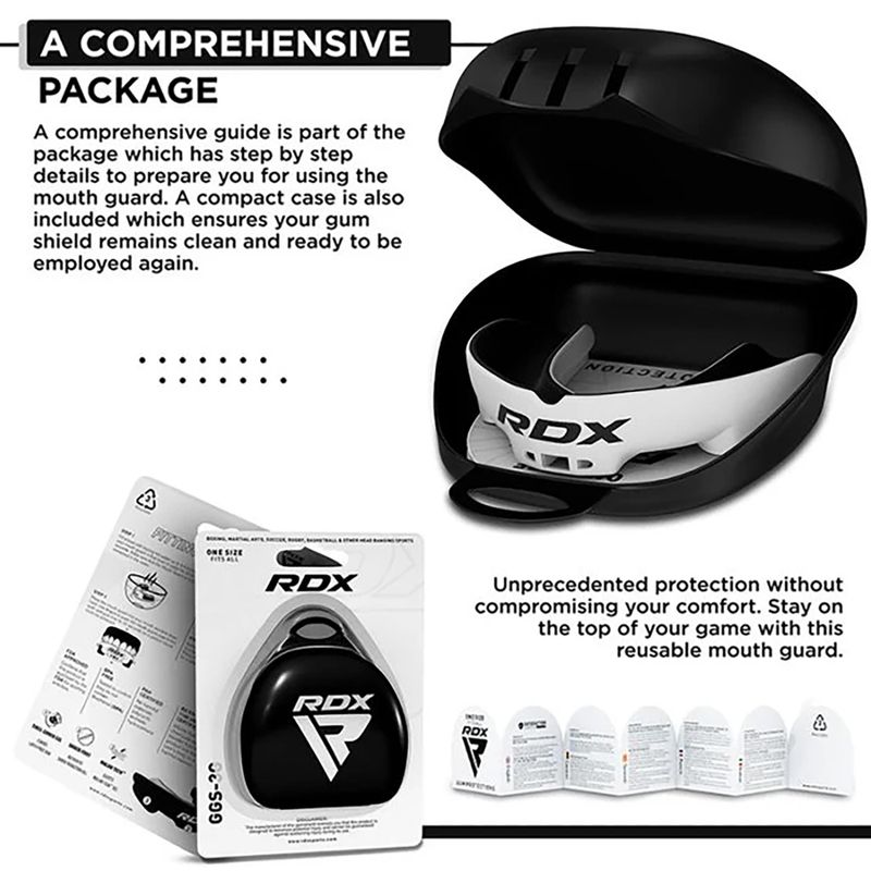 Chránič zubů RDX Mouth Guard white/black 3