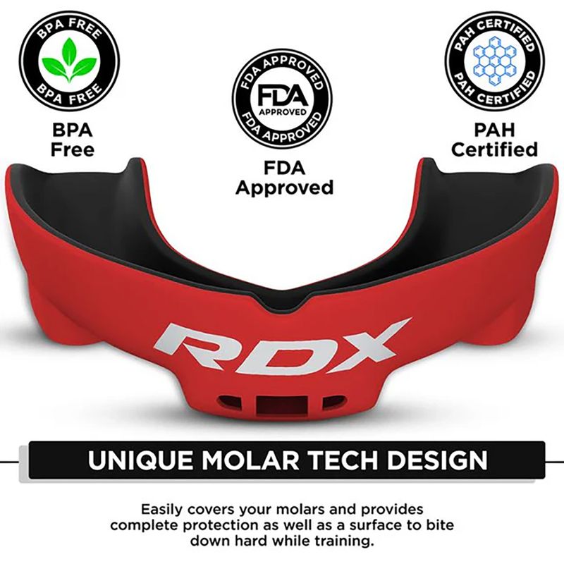 Chránič zubů RDX Mouth Guard black/red 3