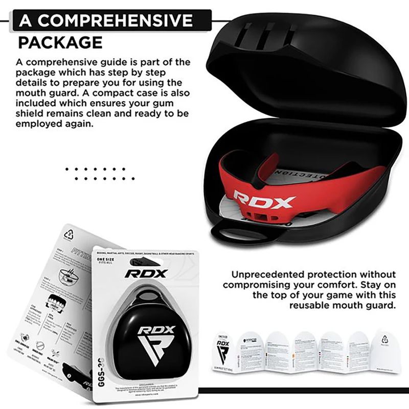 Chránič zubů RDX Mouth Guard black/red 4