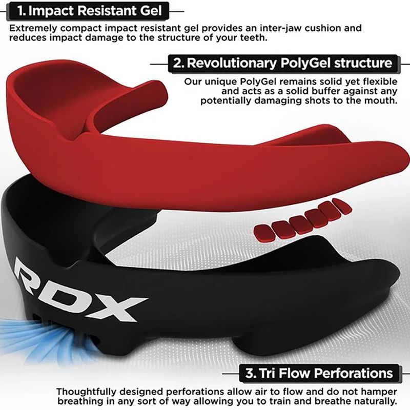 Chránič zubů RDX Mouth Guard red/black 3