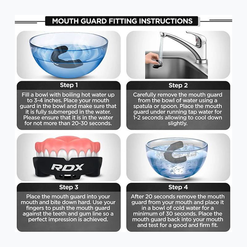 Chránič zubů RDX Mouth Guard red/black 6