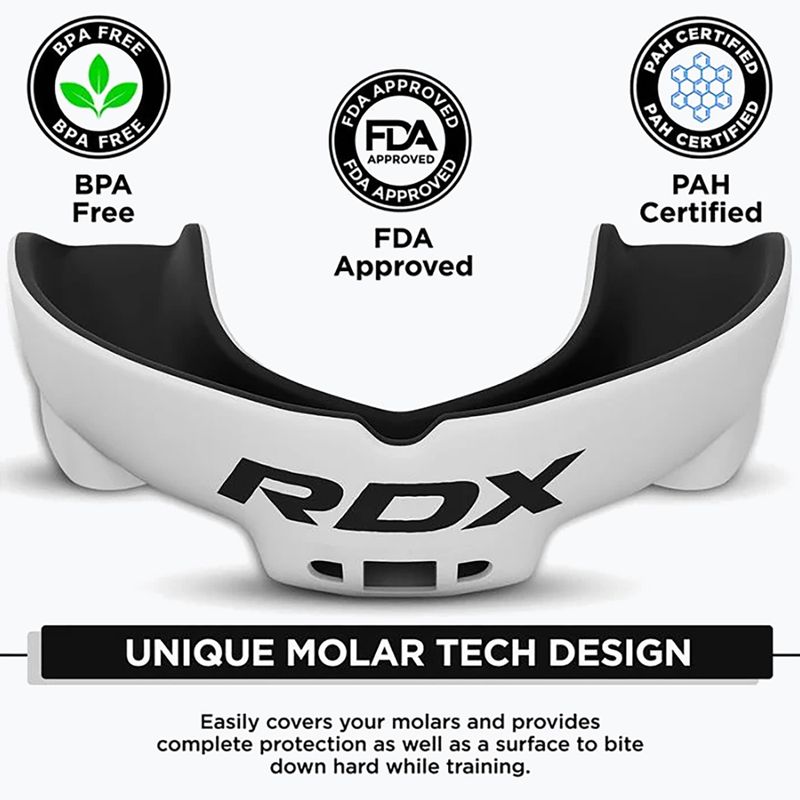 Dětský chránič dásní RDX Mouth Junior white/black 3