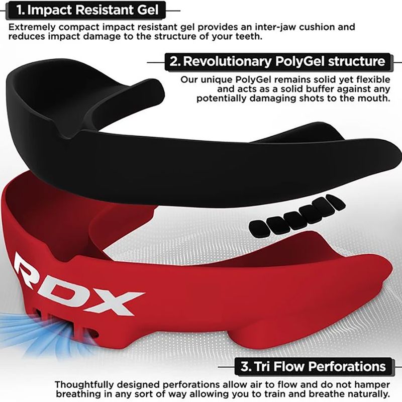 Dětský chránič dásní RDX Mouth Junior red/black 2
